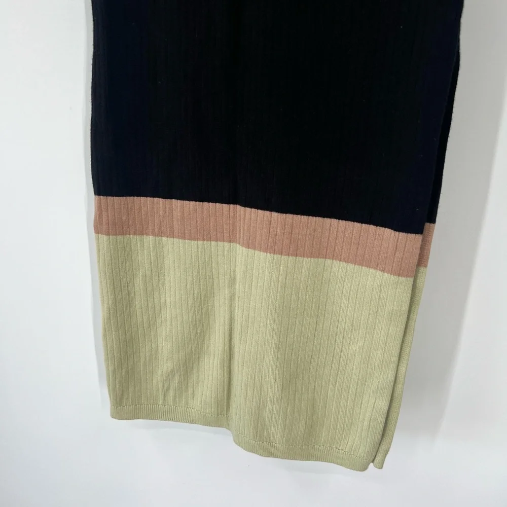Free People Stop And Stare Set Knit Sleeveless Tank Knit Midi Skirt